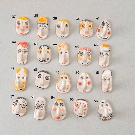 Mini crochets visages