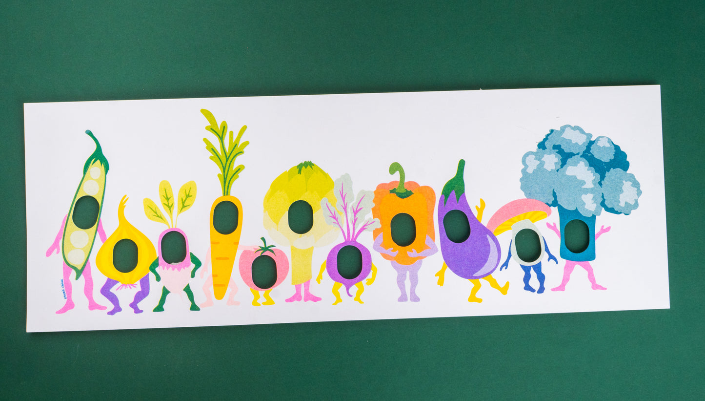 Carte Passe-tête légumes